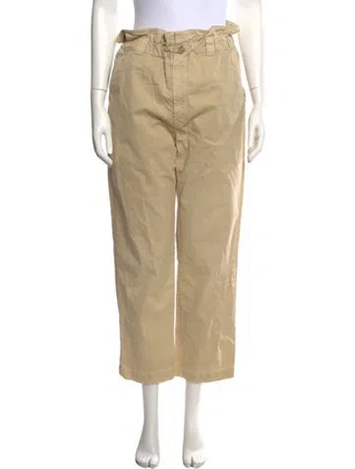Pre-owned Mother Wide Leg Pants In Neutrals