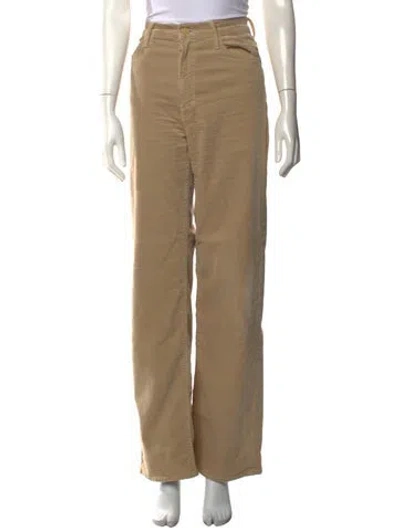 Pre-owned Mother Wide Leg Pants In Neutrals