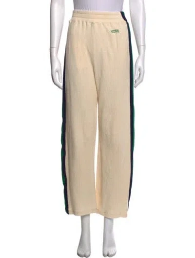 Pre-owned Mother Wide Leg Pants In Neutrals