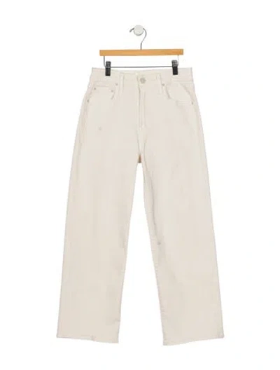Pre-owned Mother Wide Leg Pants In Neutrals