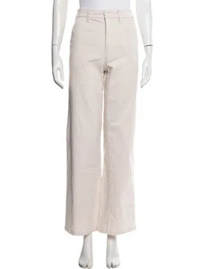Pre-owned Mother Wide Leg Pants In Neutrals