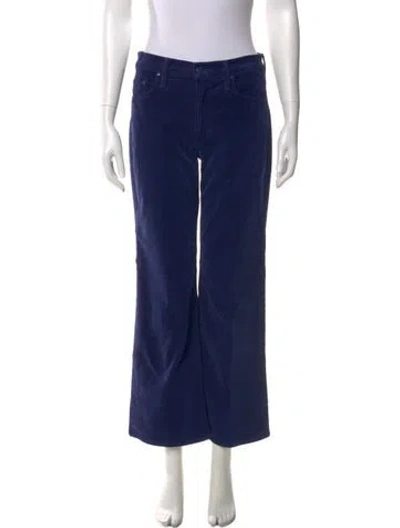 Pre-owned Mother Wide Leg Pants W/ Tags In Blue
