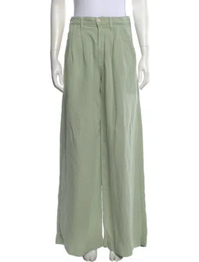 Pre-owned Mother Wide Leg Pants W/ Tags In Green