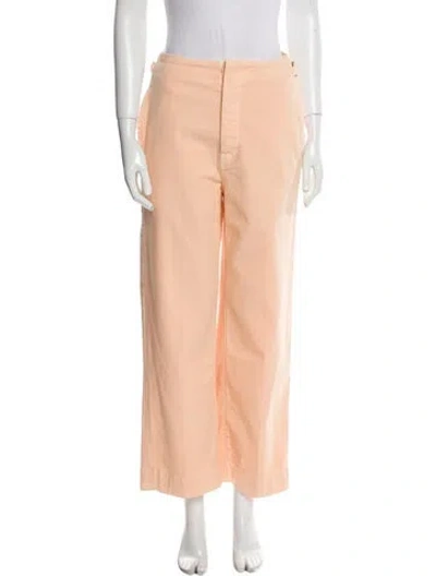 Pre-owned Mother Wide Leg Pants W/ Tags In Orange