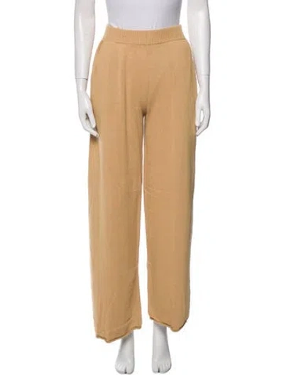 Pre-owned Mother Wide Leg Pants In Yellow