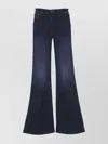 Mother Wide Leg Trousers With Pockets And Loops In Blue