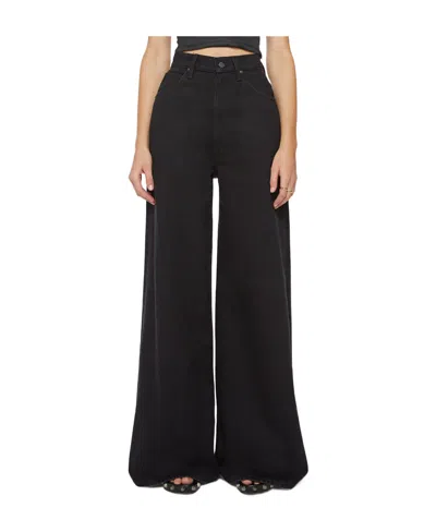 Mother Wide-legged Jeans In Black