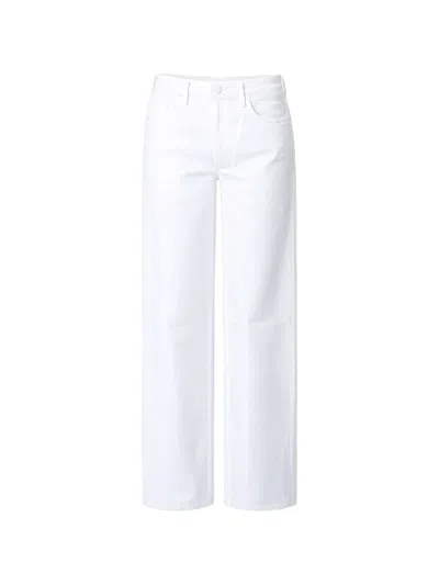 Mother Wide-leg Jeans In White