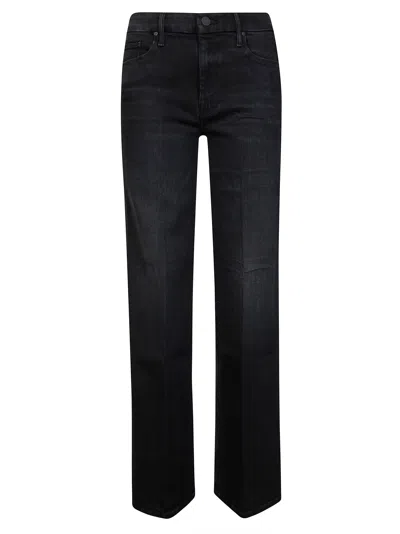 Mother Wide-leg Jeans In Black
