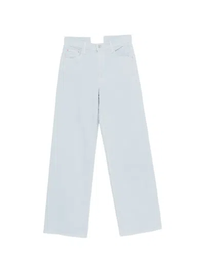 Mother Wide-leg Jeans In Blue