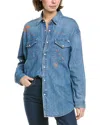 Mother Wild West Blouse In Blue