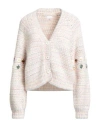 Mother Woman Cardigan Ivory Size L Alpaca Wool, Wool, Cotton, Polyamide