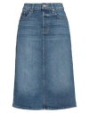 Mother Woman Denim Skirt Blue Size 28 Cotton, Elastane In Blue