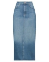 Mother Woman Denim Skirt Blue Size 30 Cotton, Elastane In Blue