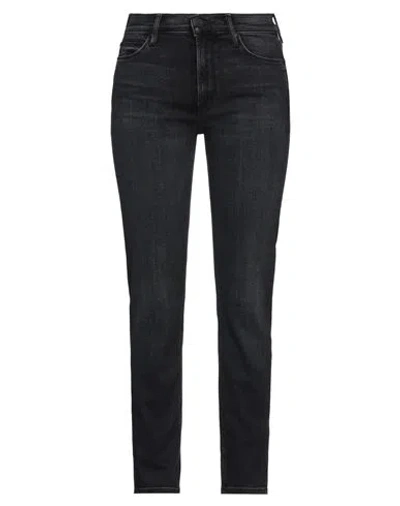 MOTHER MOTHER WOMAN JEANS BLACK SIZE 24 COTTON, MODAL, POLYESTER, ELASTANE