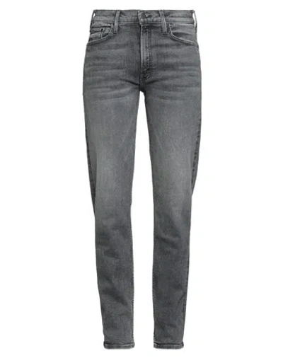 Mother Woman Jeans Black Size 30 Cotton, Elastane, Polyester In Gray