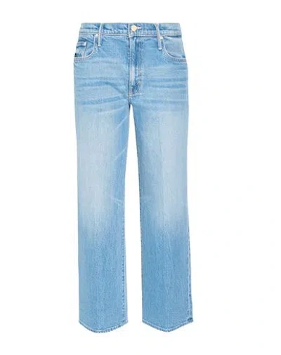 Mother Woman Jeans Blue Size 24 Cotton, Lyocell, Elastane In Multi