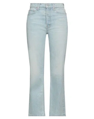 Mother Woman Jeans Blue Size 26 Cotton, Elastane