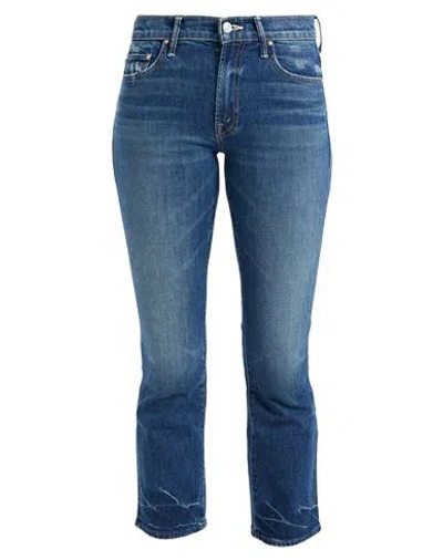 Mother Woman Jeans Blue Size 26 Cotton, Elastane