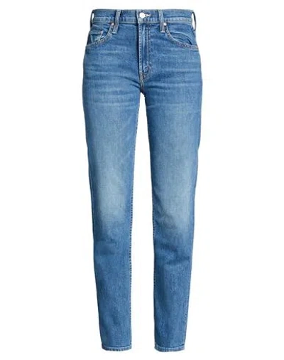 Mother Woman Jeans Blue Size 26 Cotton, Elastane
