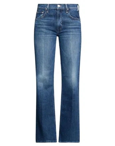Mother Woman Jeans Blue Size 26 Cotton, Elastane