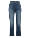 Mother Woman Jeans Blue Size 26 Cotton, Polyester, Elastane In Blue