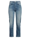 Mother Woman Jeans Blue Size 26 Cotton, Polyester, Elastane In Blue