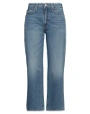 Mother Dodger Sneak Jeans Made Of Cotton Denim In Blue