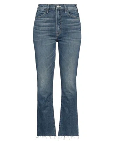 Mother Woman Jeans Blue Size 26 Cotton, Elastane