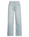 Mother The Spinner Zip Sneak Jeans Light As A Feather In Blue