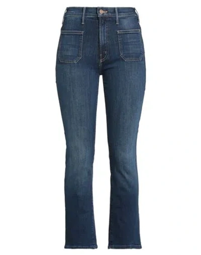 Mother Woman Jeans Blue Size 28 Cotton, Polyester, Elastane