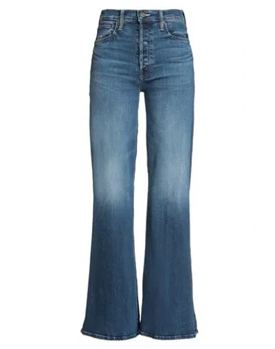 Mother Woman Jeans Blue Size 28 Cotton, Pre-consumer Recycled Cotton, Recycled Polyester, Lyocell, E In Black