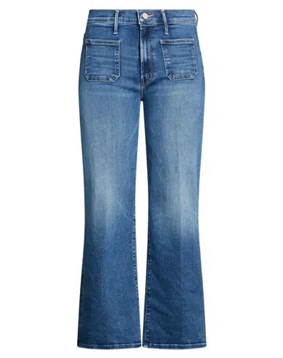 Mother Woman Jeans Blue Size 28 Cotton, Recycled Polyester, Elastane