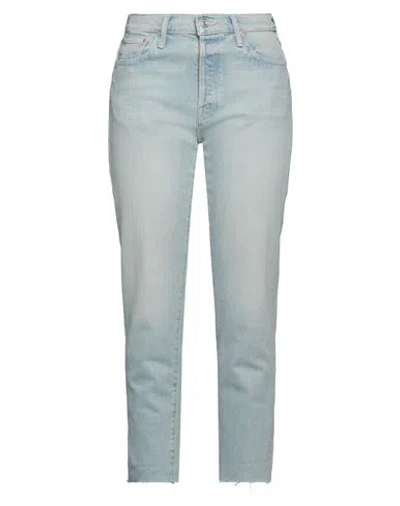 Mother Woman Jeans Blue Size 29 Cotton, Elastane