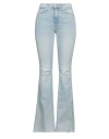 Mother Woman Jeans Blue Size 29 Cotton, Polyester, Elastane In Blue