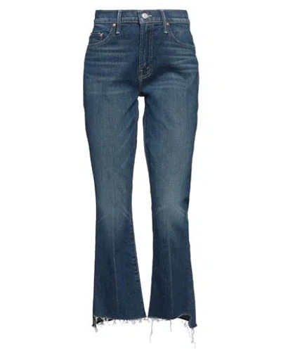 Mother Woman Jeans Blue Size 30 Cotton, Elastane