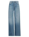 Mother Cotton Jeans In Blue