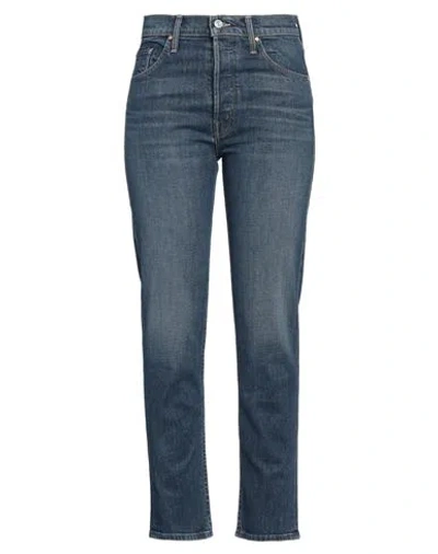 Mother Woman Jeans Blue Size 31 Cotton, Elastane