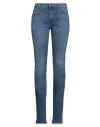 Mother Woman Jeans Blue Size 27 Cotton, Polyester, Elastane In Blue