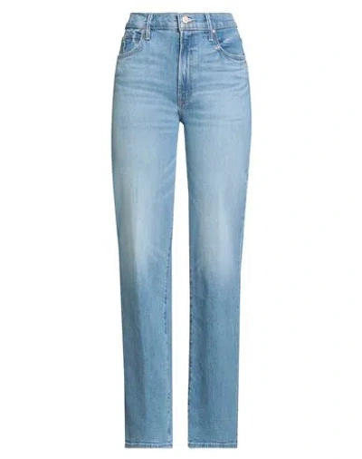 Mother Woman Jeans Blue Size 31 Cotton, Post-consumer Recycled Cotton, Polyester, Elastane