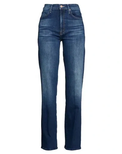 Mother Woman Jeans Blue Size 31 Cotton, Recycled Cotton, Recycled Polyacrylic, Lyocell, Elastane