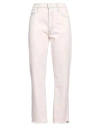 Mother Woman Jeans Blush Size 30 Cotton, Elastane In Pink