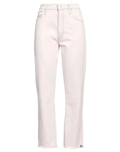 Mother Woman Jeans Blush Size 30 Cotton, Elastane In Pink
