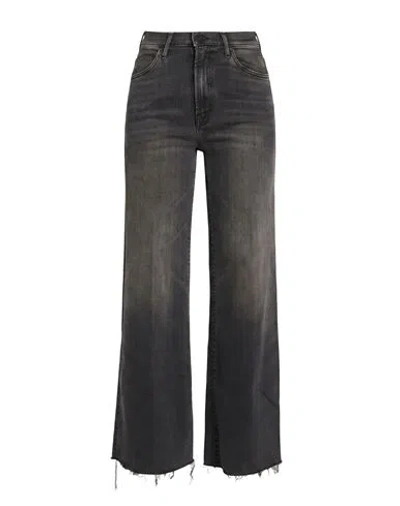 Mother Woman Jeans Charcoal Size 24 Cotton, Modal, Polyester, Elastane In Gray