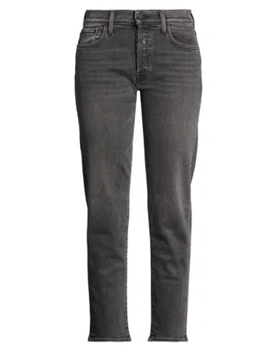 Mother Woman Jeans Charcoal Size 31 Cotton, Modal, Polyester, Elastane In Gray