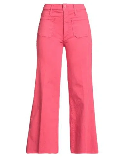 Mother Woman Jeans Coral Size 29 Cotton, Polyester, Elastane In Red
