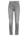 Mother Woman Jeans Grey Size 26 Cotton, Polyester, Elastane In Grey