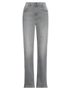 Mother Woman Jeans Grey Size 29 Cotton, Elastane, Polyester In Grey