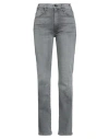 Mother Woman Jeans Grey Size 31 Cotton, Elastane, Polyester In Gray