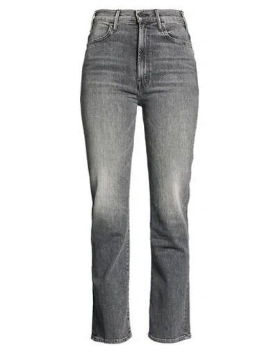 Mother Woman Jeans Grey Size 31 Cotton In Gray